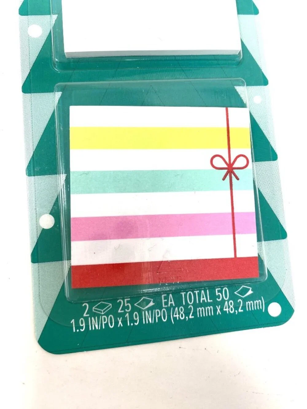 2 Post-it 2pk Jingle Notes Christmas Lights 1.9